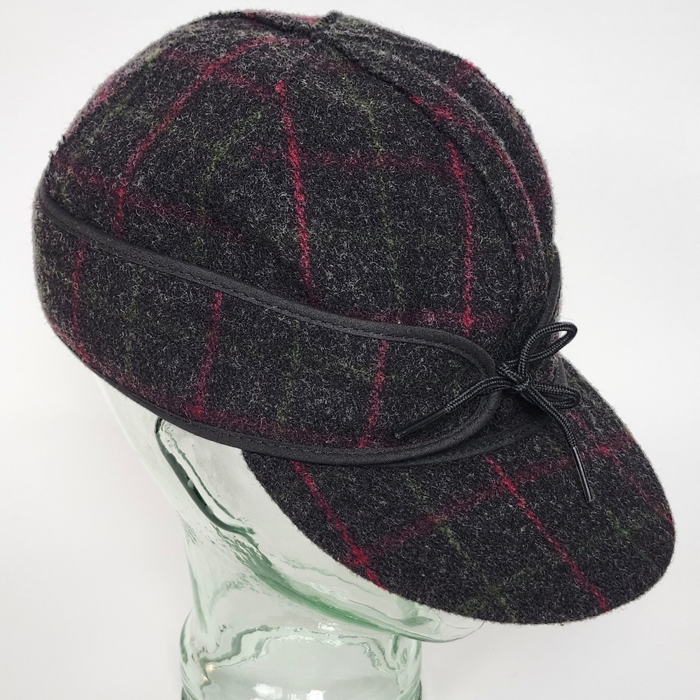 Stormy Kromer The Original Wool Cap Hat Size 7 5/8 XL Plaid Ear Flaps 1903 USA